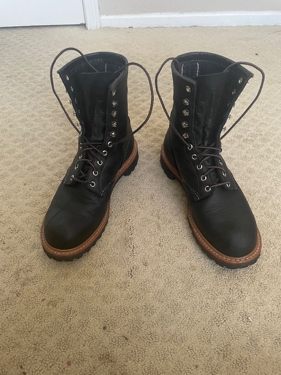 Red Wing Logger Boots 4501 Mens Size 8.5 D Black main image 6